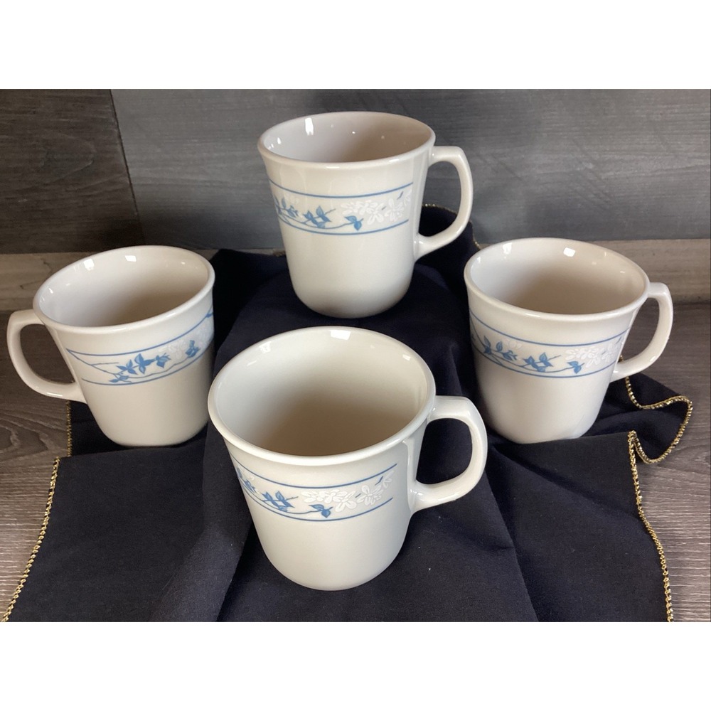 Vintage Corelle Corning Ware First of Spring Coffee Mugs - Set of 4